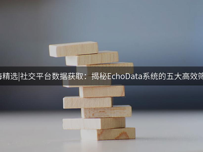 007出海精选|社交平台数据获取：揭秘EchoData系统的五大高效筛选技巧