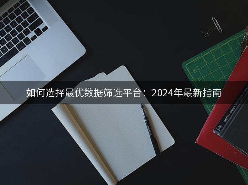 如何选择最优数据筛选平台：2024年最新指南