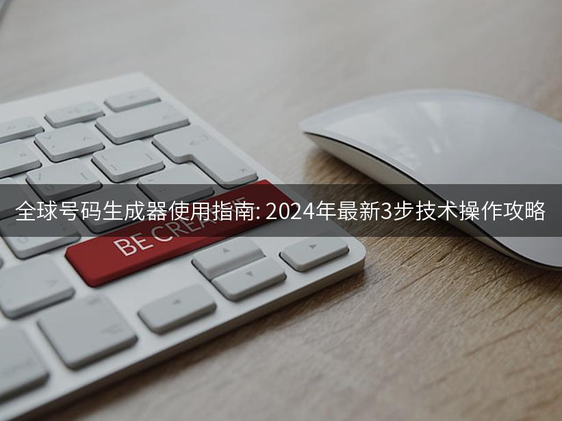 全球号码生成器使用指南: 2024年最新3步技术操作攻略