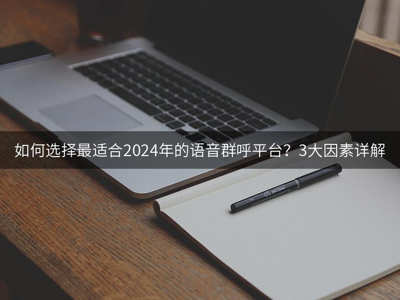 如何选择最适合2024年的语音群呼平台？3大因素详解